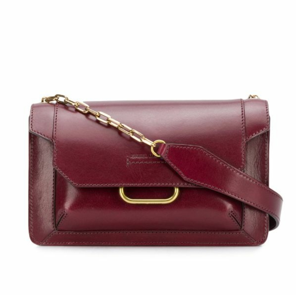 SABEL MARANT Skamy Leather Crossbody Bag